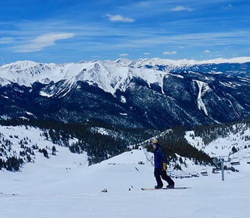 BML Arapahoe Basin Blue Bird Day2: Snowboarder & Montezuma Bowl