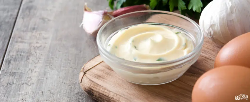 JDC-Garlic Mayo in a Small Bowl