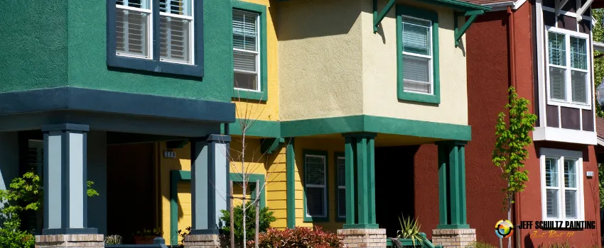 JSP - Colorful houses in a neighborhood